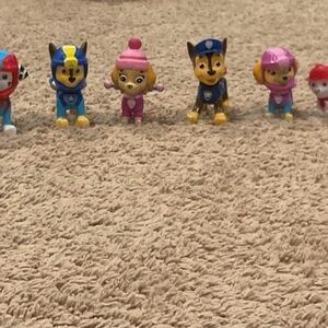 Paw Patrol Action Figures - Blue, Pink, Red